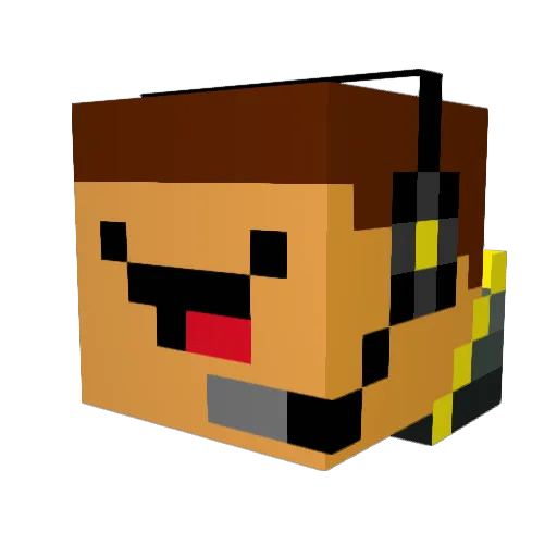 Lilwheelz7 Minecraft avatar head, 3D render