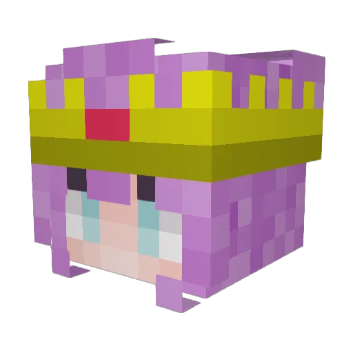 Lily0005 Minecraft avatar head, 3D render