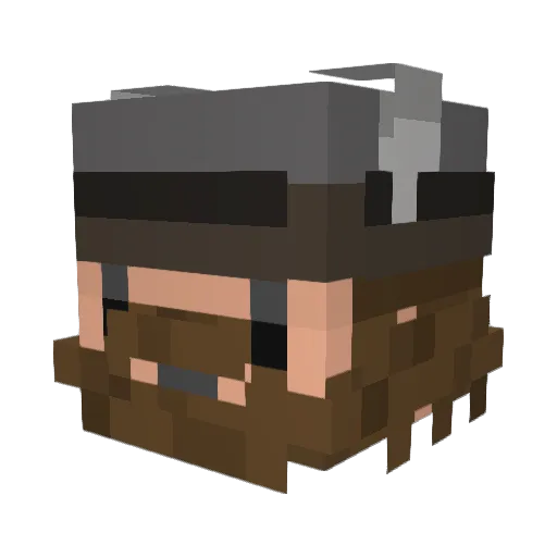 Lily2010 Minecraft avatar head, 3D render
