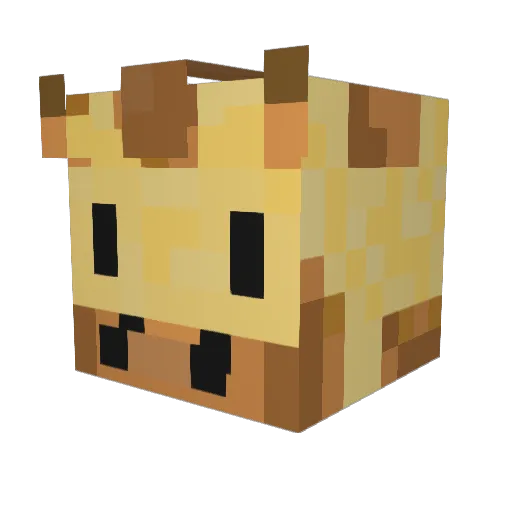 Lily98 Minecraft avatar head, 3D render