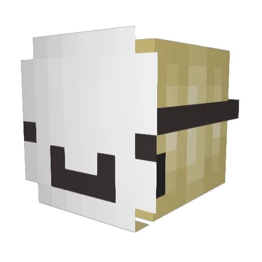 LilyAmala Minecraft avatar head, 3D render