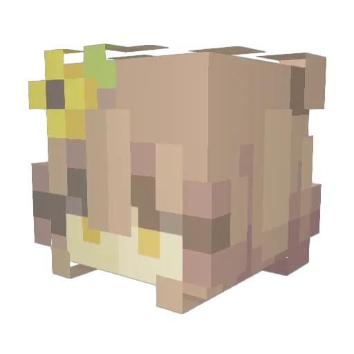 LilyGlow Minecraft avatar head, 3D render