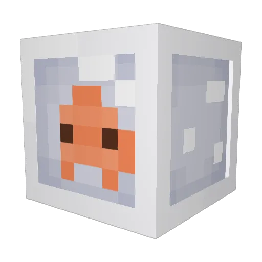 LilyHolly Minecraft avatar head, 3D render
