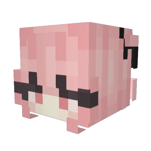 LilyHopes Minecraft avatar head, 3D render