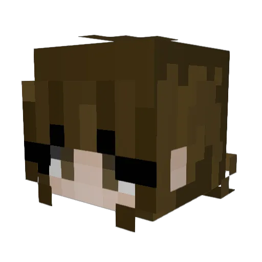 LilyIOW2018 Minecraft avatar head, 3D render