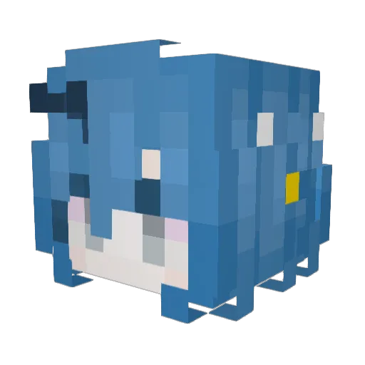 LilyLinglan Minecraft avatar head, 3D render