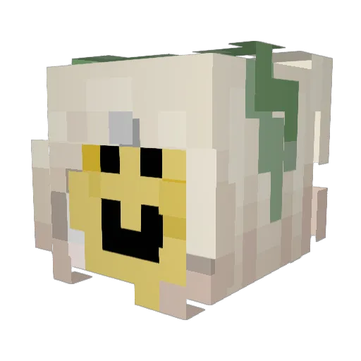 LilyLoveLily Minecraft avatar head, 3D render