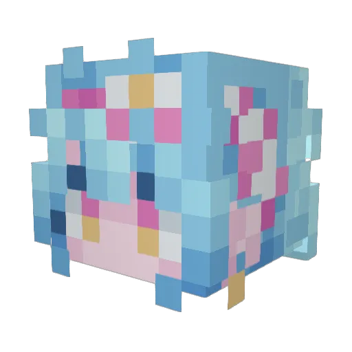 LilyPad15 Minecraft avatar head, 3D render