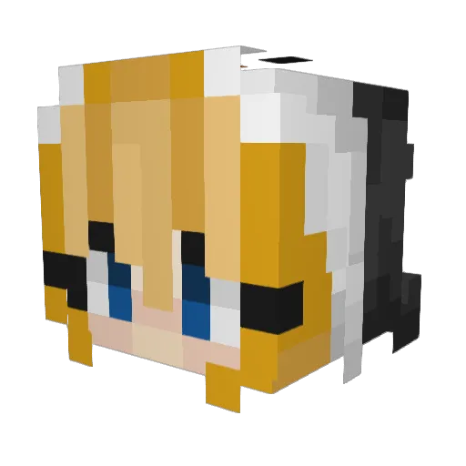 LilyPenguin44 Minecraft avatar head, 3D render