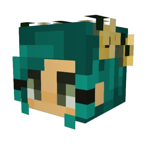 LilyPyroland13 Minecraft avatar head, 3D render