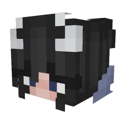LilyRose159 Minecraft avatar head, 3D render