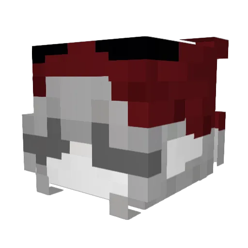 LilySMTK Minecraft avatar head, 3D render