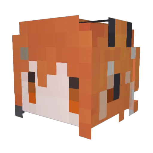 LilySchneider Minecraft avatar head, 3D render