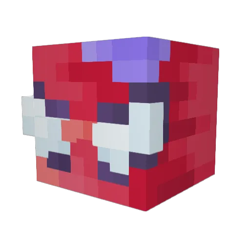 LilySelene Minecraft avatar head, 3D render