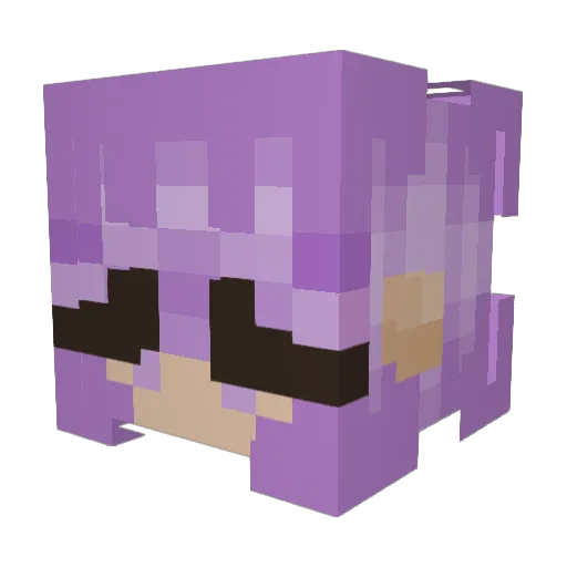LilySmith2021 Minecraft avatar head, 3D render