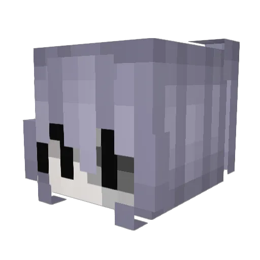 LilySoTired Minecraft avatar head, 3D render