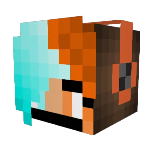LilyStarGazer6 Minecraft avatar head, 3D render