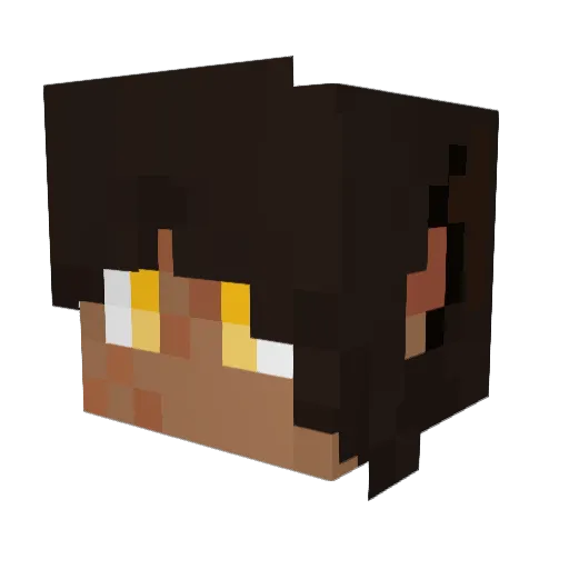 LilyT4T Minecraft avatar head, 3D render