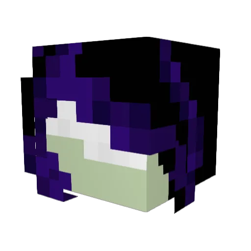 LilyWH1 Minecraft avatar head, 3D render
