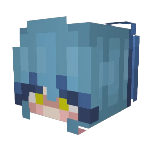 LilyWaterbug Minecraft avatar head, 3D render