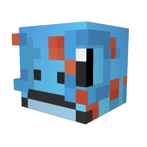 LilyWeitner Minecraft avatar head, 3D render