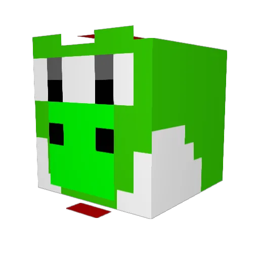 Lily_23 Minecraft avatar head, 3D render
