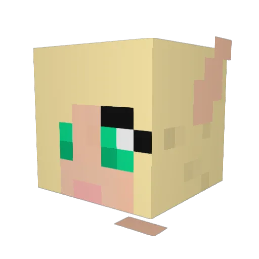 Lily_InTheSky Minecraft avatar head, 3D render