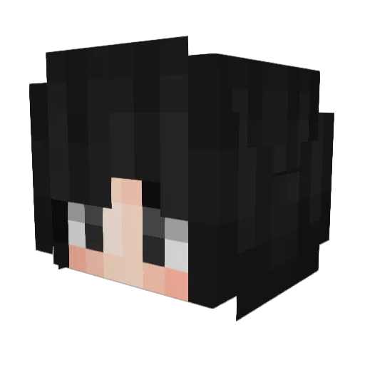 Lily_Noir Minecraft avatar head, 3D render