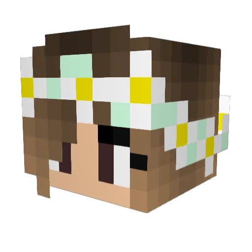 Lily_eventing Minecraft avatar head, 3D render