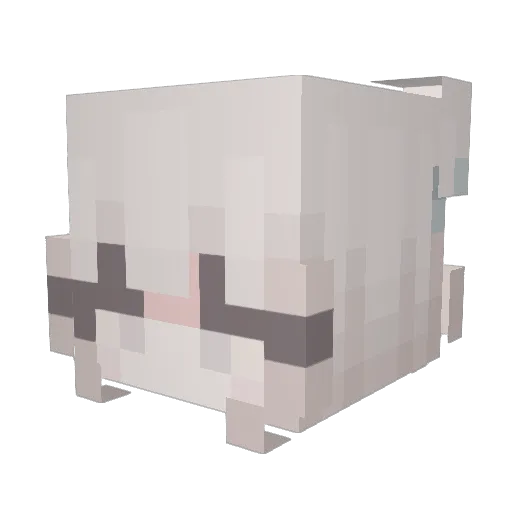Lily_nyang Minecraft avatar head, 3D render