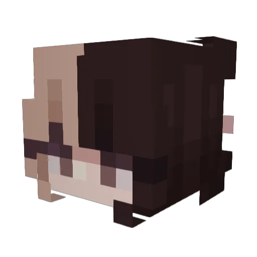 Lilya_ Minecraft avatar head, 3D render