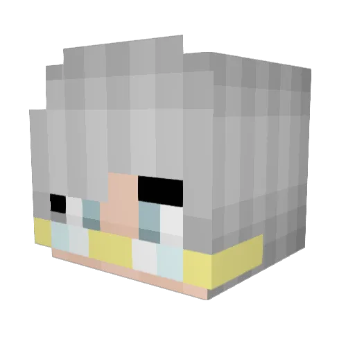 Lilybugg Minecraft avatar head, 3D render