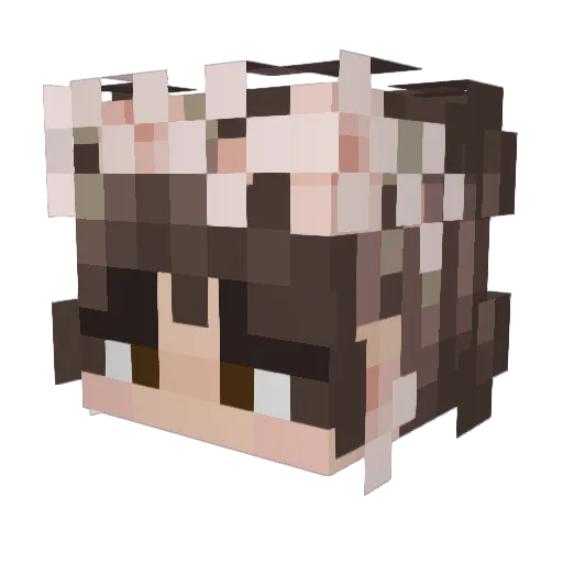 Lilyharding3 Minecraft avatar head, 3D render