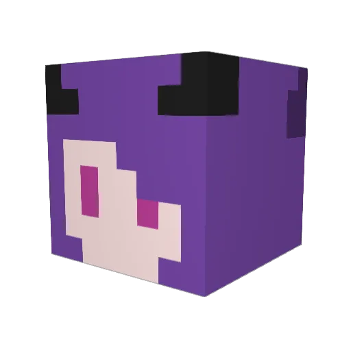 LilymaouVt Minecraft avatar head, 3D render