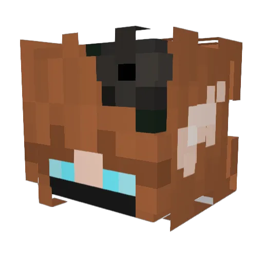 LilyoftheLake Minecraft avatar head, 3D render