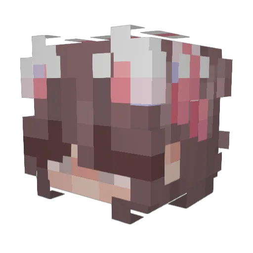 Lilypearl_ Minecraft avatar head, 3D render