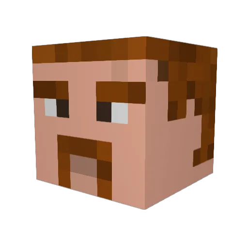 Lilyrain987 Minecraft avatar head, 3D render