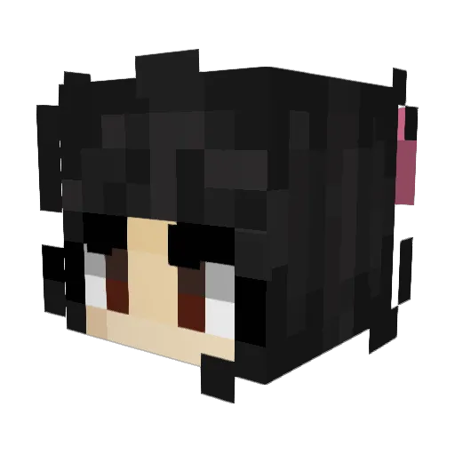 Lilysp_Cove Minecraft avatar head, 3D render