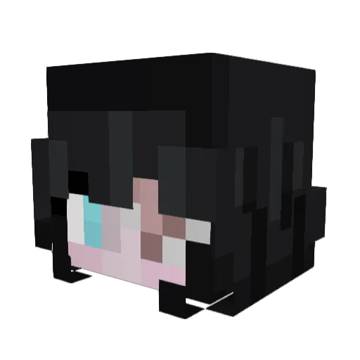 Lilyspungle Minecraft avatar head, 3D render