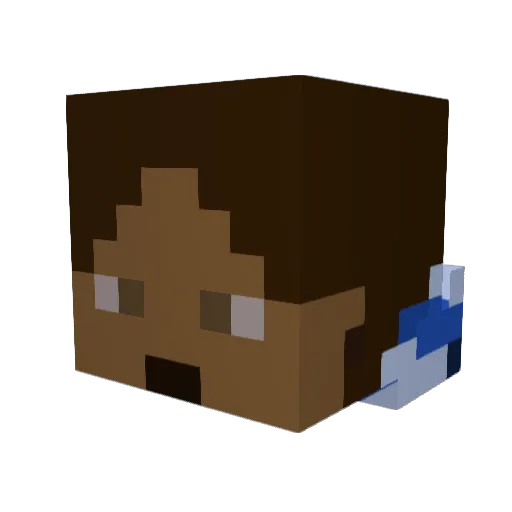 LilytheB Minecraft avatar head, 3D render