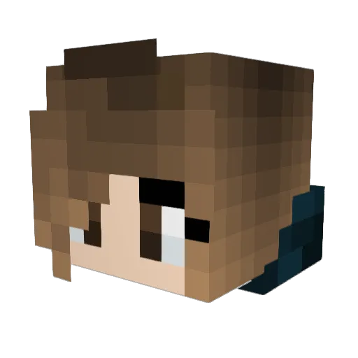 LilyyLazuli Minecraft avatar head, 3D render