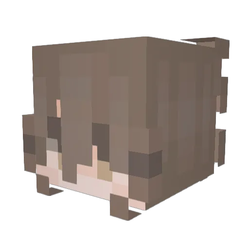 Lilyy_i Minecraft avatar head, 3D render