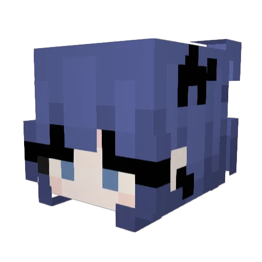 LimaArt_ Minecraft avatar head, 3D render