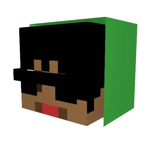LimaPlayerBr Minecraft avatar head, 3D render