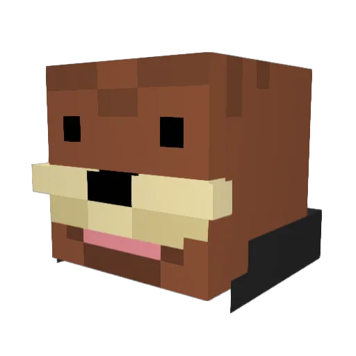 Limaluu Minecraft avatar head, 3D render