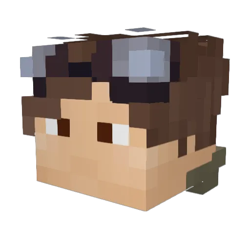 LimanChS Minecraft avatar head, 3D render