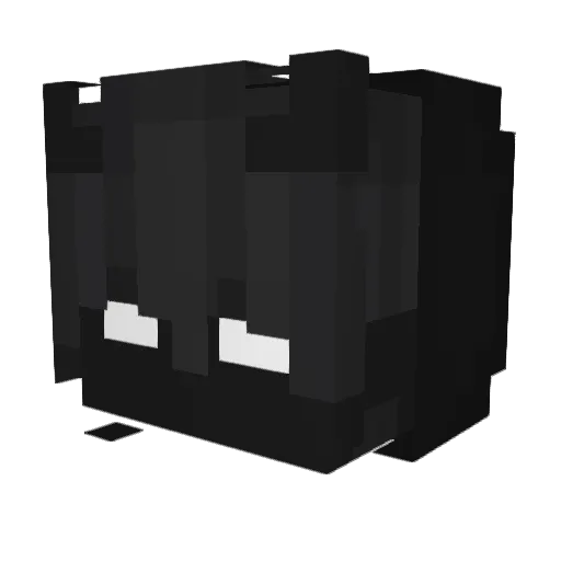 LimboHero Minecraft avatar head, 3D render