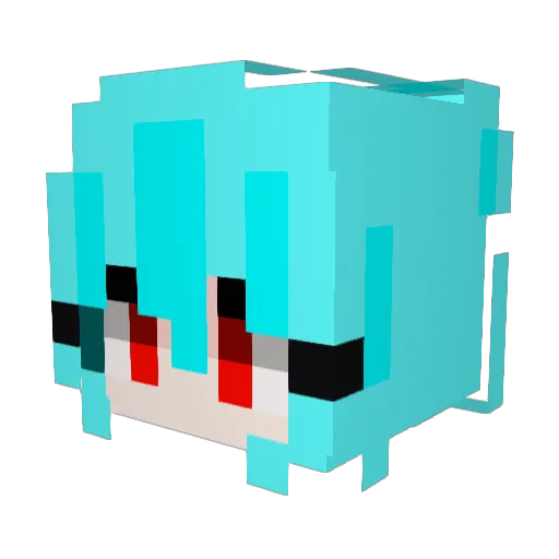 Limda__ Minecraft avatar head, 3D render