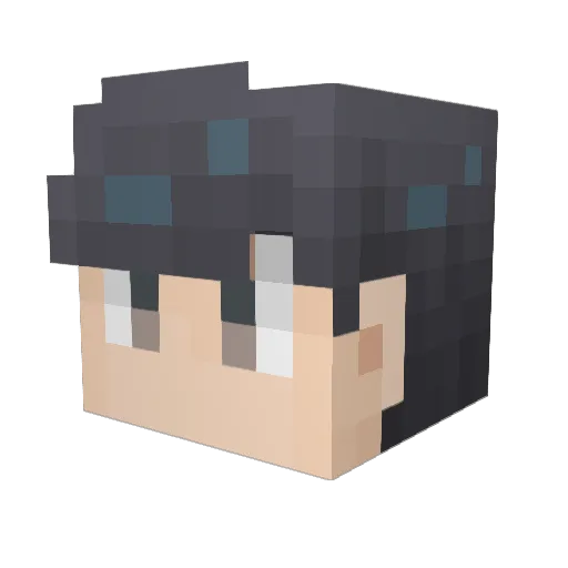 Lime1009 Minecraft avatar head, 3D render