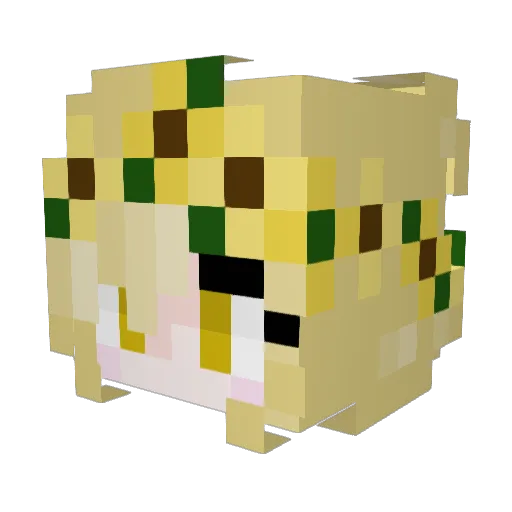 LimeAndReason Minecraft avatar head, 3D render